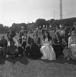 Christopher Columbus, Queen Isabella and court  at the 1971 Columbus Day Stadium Gala