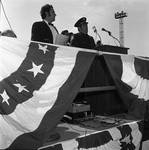 Making a speech at the 1971 Columbus Day Stadium Gala