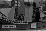 Santa Maria float in Columbus Day Parade