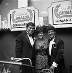 Columbus Day Dinner Buddy Fortunado and Frankie Avalon pose with a woman