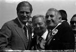 Governor Brendan Byrne, Phil Brito and Congressman Peter W. Rodino at the 1973 Columbus Day Parade