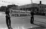 Italian Tribune New banner in the 1973 Columbus Day Parade