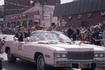 Connie Francis waves from the car during the 1980 Columbus Day Parade