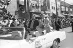 Bobby Rydell rides with Ace Alagna in the 1982 Columbus Day Parade