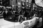 Grand Marshall Frankie Avalon rides in the 1984 Columbus Day Parade
