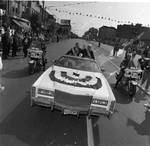 Grand Marshall Vale rides with Ace Alagna in the 1988 Columbus Day Parade