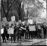 Protesters, LBJ event, Princeton University