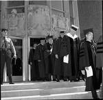 Procession during dedication of the Woodrow Wilson Hall, Woodrow Wilson School of Public and International Affairs, Princeton University