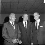 Vice President Hubert Humphrey  poses during 1966 tour of New Jersey