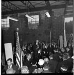 Vice President Hubert Humphrey  delivers a speech during 1966 tour of New Jersey