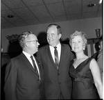 Vice President Hubert Humphrey  and others pose during  1966 tour of New Jersey