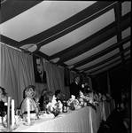 Vice President Hubert Humphrey  delivers a speech during dinner on 1966 tour of New Jersey