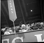 Muriel Buck Humphrey applauds during the convention