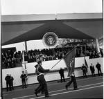 Parade passes the viewing stand, Richard M. Nixon Inauguration