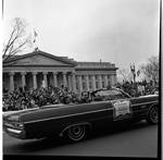 Governor Richard Hughes and Elizabeth Hughes ride in the parade, Richard M. Nixon's Inauguration