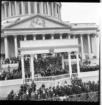 View of portico of the U.S. Capitol, Richard M. Nixon's Inauguration