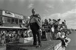 1974 Columbus Day Parade float with Mel Hantman of Abram Yecies