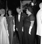 Mrs. Elizabeth Murphy Hughes in the receiving line at reception for Princess Christina of Sweden