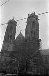 Cathedral Basilica of the Sacred Heart with scaffolding, Newark N.J.