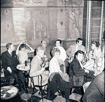 Toni Dalli and others at the Henri IV Chateau restaurant, New York, NY