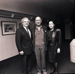 Jose Ferrer at Paper Mill Playhouse, standing with man and woman