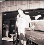 Rudy Vallee on stage