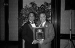 Joseph Maniacl with award during Italian Sports Hall of Fame at the Sheraton Meadowlands