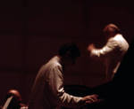 Van Cliburn playing the piano
