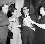 Governor Richard Hughes holds the Lockwood Concern by John O'Hara with Elizabeth 'Betty' Hughes and others