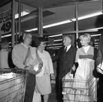 Peter W. Rodino campaigning at the grocery store
