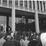 Ceremony in front of the Peter W. Rodino Federal Building