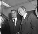 Walter Mondale and Brendan Byrne at the ceremony for the naming of the Peter W. Rodino, Jr. Federal Building