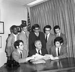 Peter W. Rodino and members of the Congress of Youth