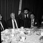 Joe Di Maggio, Ace Alagna, and group at a table