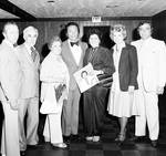 Al Martino standing with group of fans at Don's 21st Al Martino Show