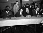 Peter W. Rodino, Frank E. Rodgers and others during a campaign event