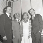Senator Ted Kennedy, Congressman Peter W. Rodino, Jean Featherly Byrne, and Brendan Byrne