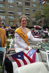 Miss Newark rides in the 1995 Puerto Rican Parade