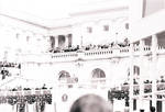 Speaker on the podium during President Ronald Reagan's Inauguration, Washington D.C.