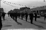 Police Dept contingent in Columbus Day Parade by Ace (Armando) Alagna, 1925-2000