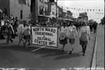 North Ward Educational & Cultural Center Inc. contingent march in the 1973 Columbus Day Parade by Ace (Armando) Alagna, 1925-2000