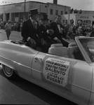 Honorary Grand Marshalls Tony Galento and Charley Fusari ride in the 1973 Columbus Day Parade by Ace (Armando) Alagna, 1925-2000
