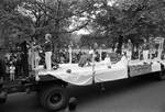 Ironbound Ambulance Squad float in the 1973 Columbus Day Parade by Ace (Armando) Alagna, 1925-2000