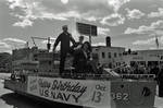 U. S. Navy float in Columbus Day Parade by Ace (Armando) Alagna, 1925-2000