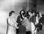 Lady Bird Johson greets dignitaries by Ace (Armando) Alagna, 1925-2000