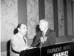 Bernard M. Shanley is introduced at the Republican National Convention by Ace (Armando) Alagna, 1925-2000