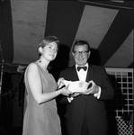 Governor Richard Hughes receives a gift from Princess Christina of Sweden by Ace (Armando) Alagna, 1925-2000