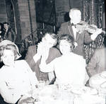 Enjoying dinner at the Henri IV Chateau restaurant by Ace (Armando) Alagna, 1925-2000