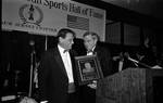 Tom D'Alessio at podium with award during Italian Sports Hall of Fame at the Sheraton Meadowlands by Ace (Armando) Alagna, 1925-2000