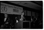 Donald Trump at podium during Italian Sports Hall of Fame at the Sheraton Meadowlands by Ace (Armando) Alagna, 1925-2000